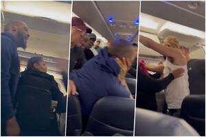 NOVA MAKLJAŽA NA LETU: Stjuardesa hrabro probala da razdvoji 2 putnika, ali zamalo da izvuče DEBLJI KRAJ (VIDEO)
